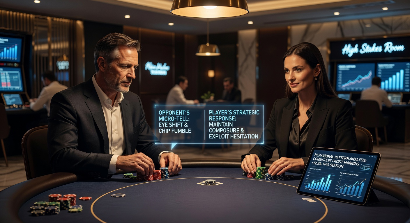 Close-up view of poker chips and cards during a heads-up match illustrating timing and posture elements