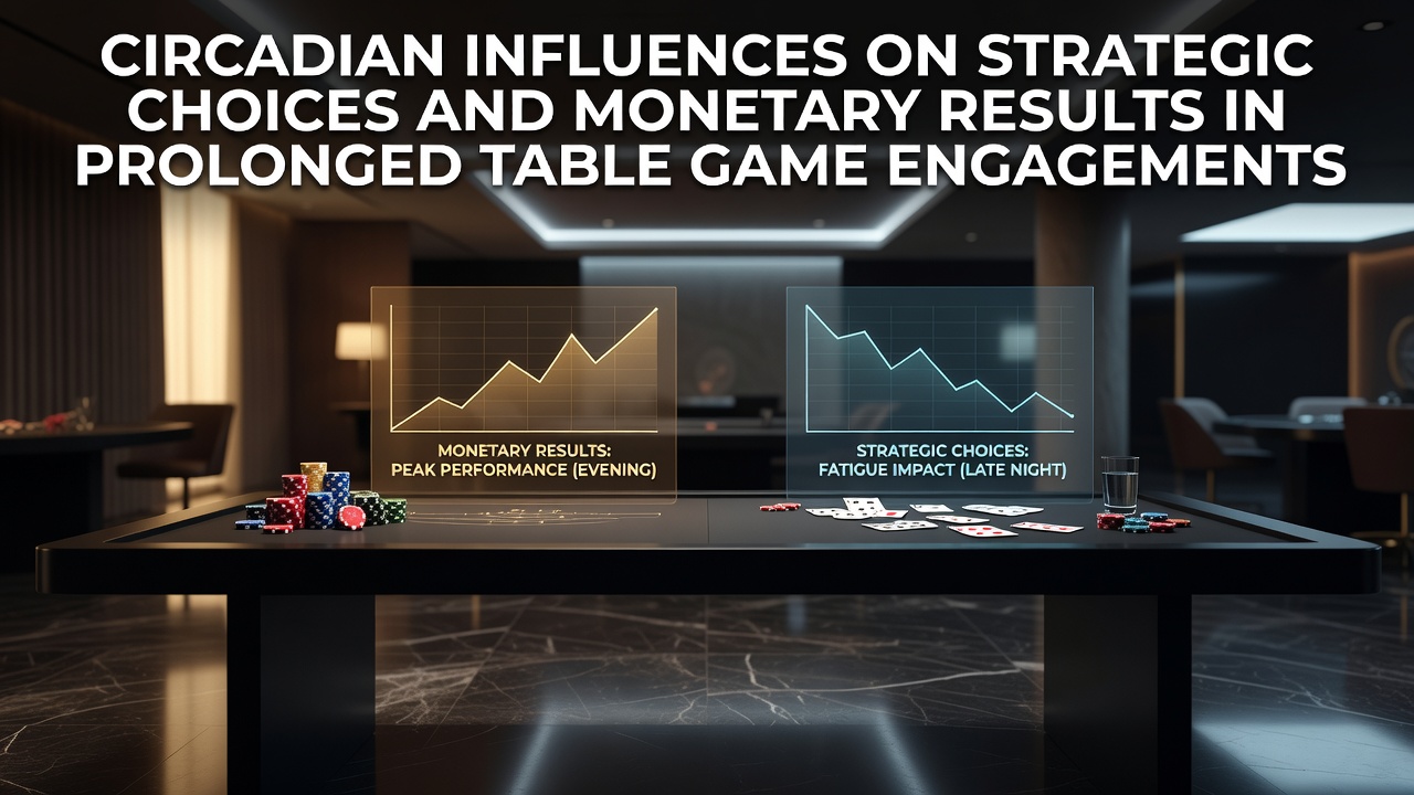 Diagram showing circadian rhythm cycles overlaid on casino table game activity patterns during day and night hours