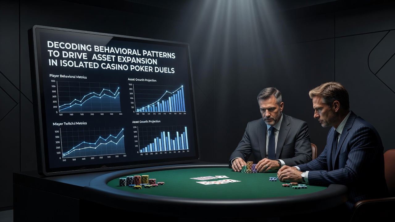 Close-up of poker chips and cards during a strategic heads-up confrontation